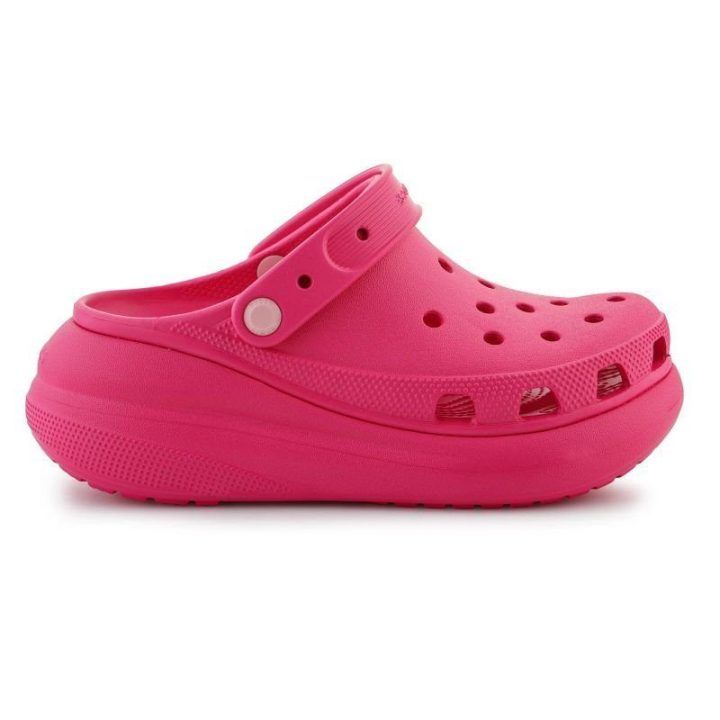 Moteriškos klumpės su paaukštintu padu Crocs Classic Crush, rožinės