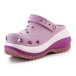Moteriškos klumpės su platforma Crocs Mega Crush, violetinės