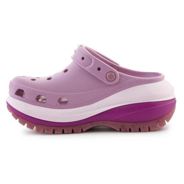 Moteriškos klumpės su platforma Crocs Mega Crush, violetinės