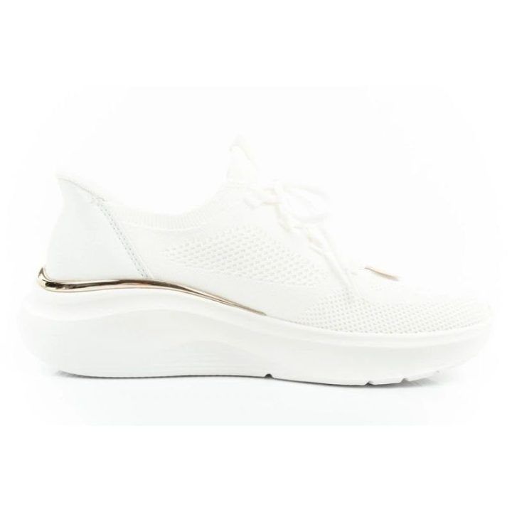 Moteriški įspiriami sportbačiai Skechers BOBS B Love – True Delight, balti ir aukso spalvos