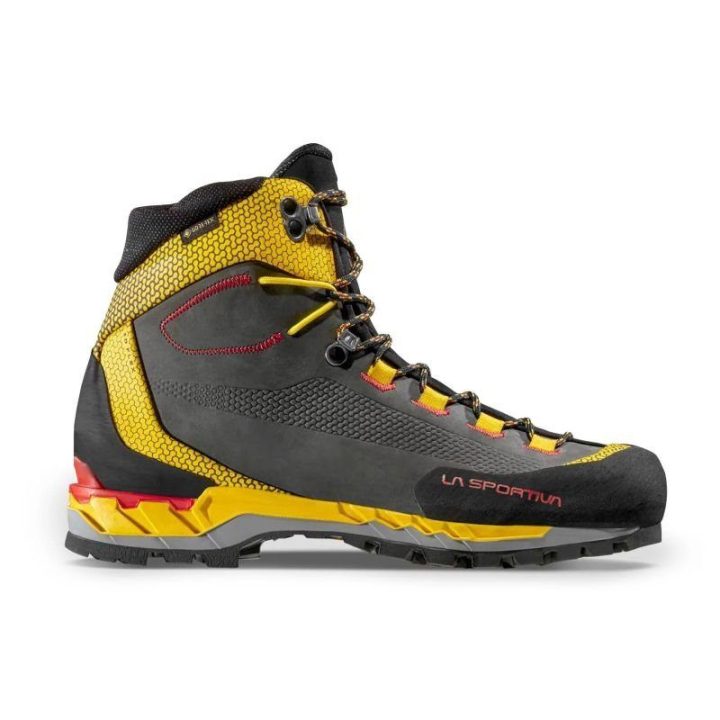 Žygio batai La Sportiva Trango Tech Leather GTX, juodi ir geltoni