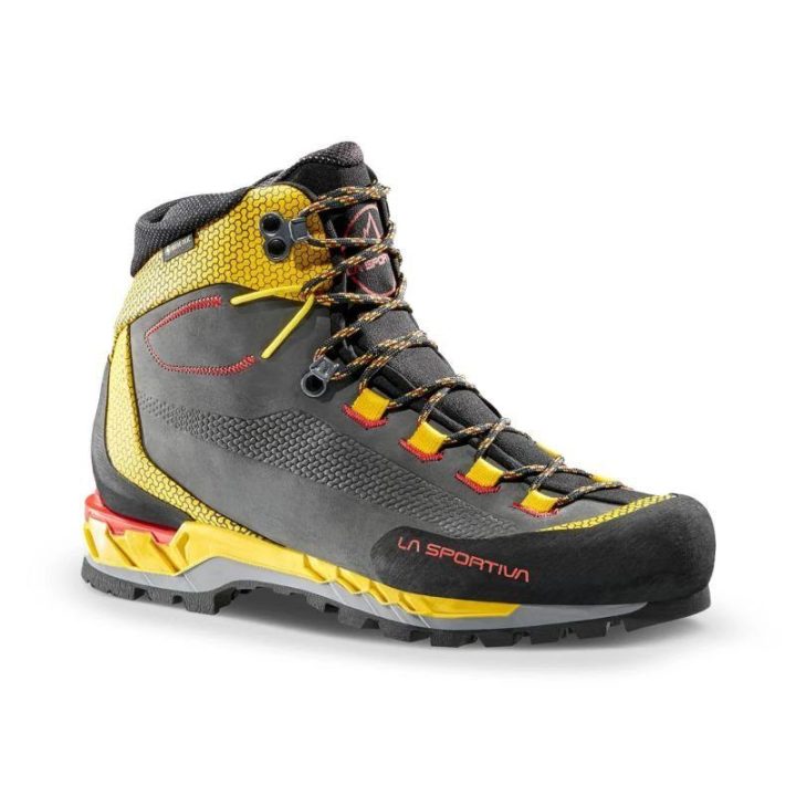 Žygio batai La Sportiva Trango Tech Leather GTX, juodi ir geltoni