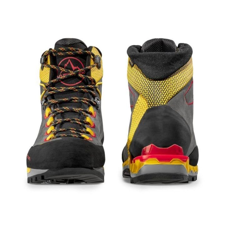 Žygio batai La Sportiva Trango Tech Leather GTX, juodi ir geltoni