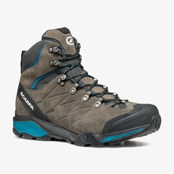 Žygio batai SCARPA ZG Trek GTX, titano ir mėlynos spalvos