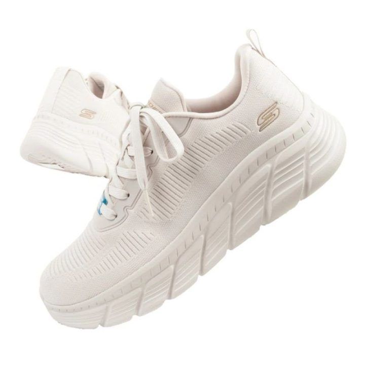 Moteriški sportbačiai Skechers Bobs B Flex su Memory Foam, smėlio