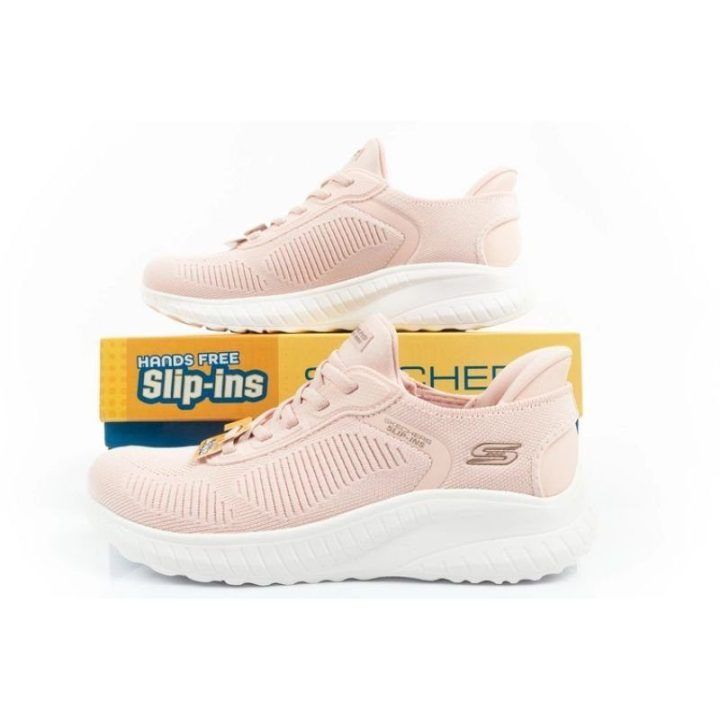 Moteriški įsispiriami sportbačiai Skechers Bobs Squad, rožiniai