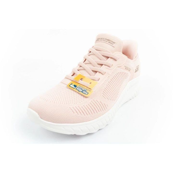 Moteriški įsispiriami sportbačiai Skechers Bobs Squad, rožiniai