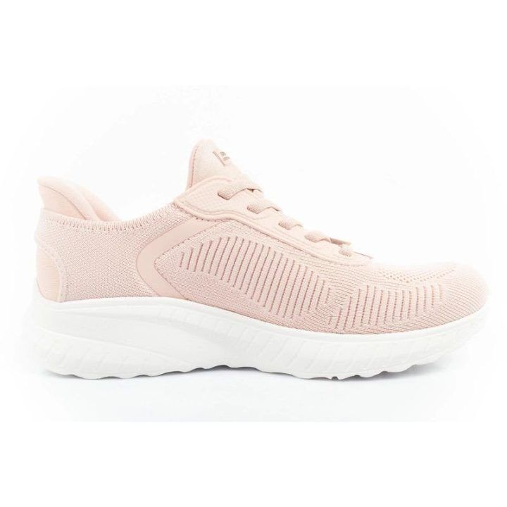 Moteriški įsispiriami sportbačiai Skechers Bobs Squad, rožiniai