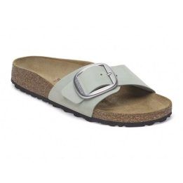 Moteriškos šlepetės Birkenstock Madrid Big Buckle, žalios