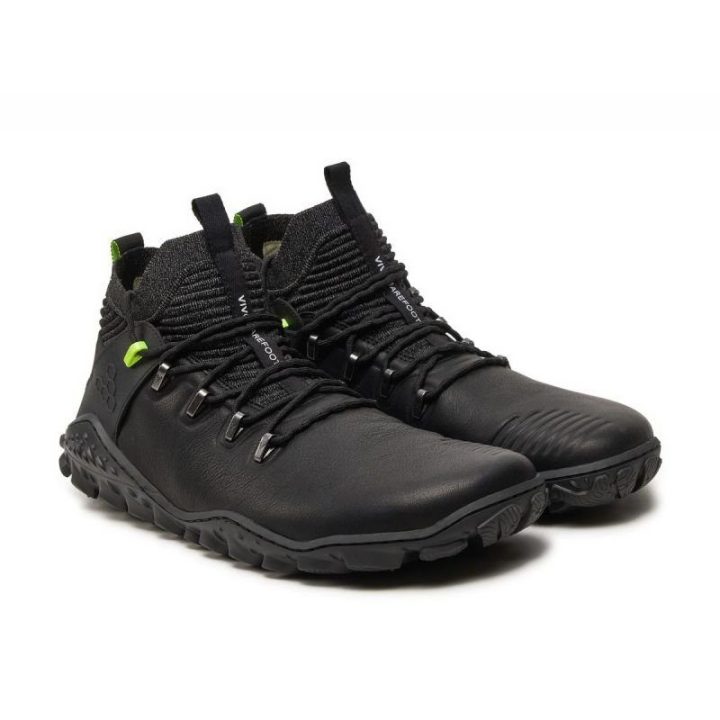 Žygio batai Vivobarefoot Magna Forest ESC, juodi ir salotiniai