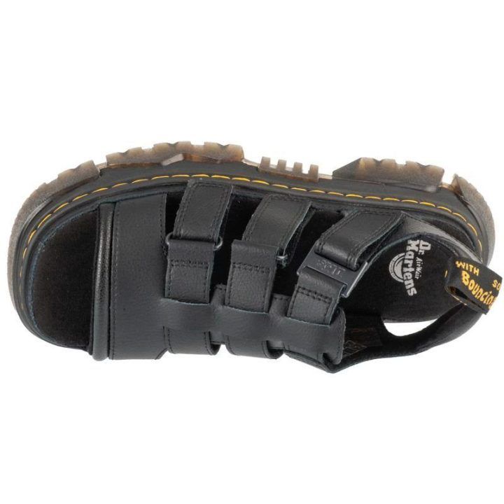 Moteriškos natūralios odos basutės Dr. Martens 3 Strap, juodos
