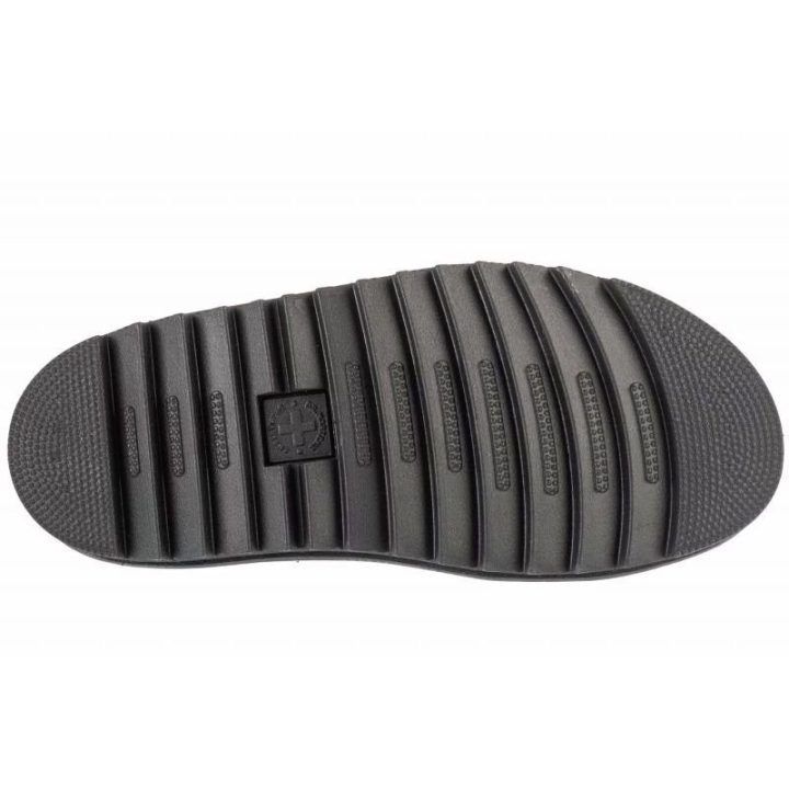 Moteriškos odinės basutės su platforma Dr. Martens Blaire, rudos