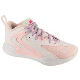 Tinklinio ir rankinio sportbačiai Nike HyperSet 2 SE, baltos ir rožinės spalvos