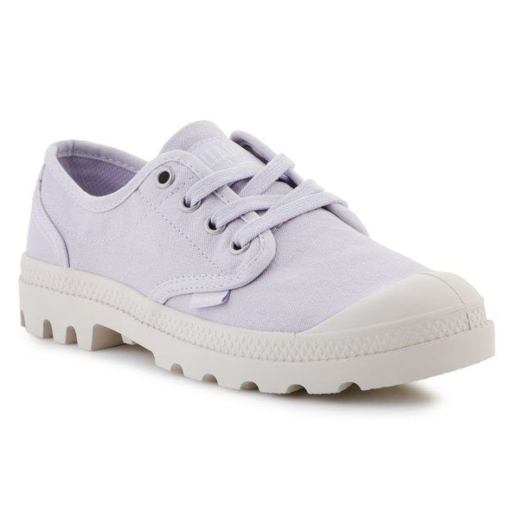 Moteriški žemo profilio sportbačiai Palladium Pampa Oxford, pieno