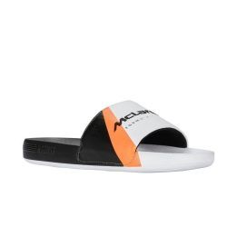 Vyriškos šlepetės K-Swiss Slide Sndl X McLaren, baltos ir juodos