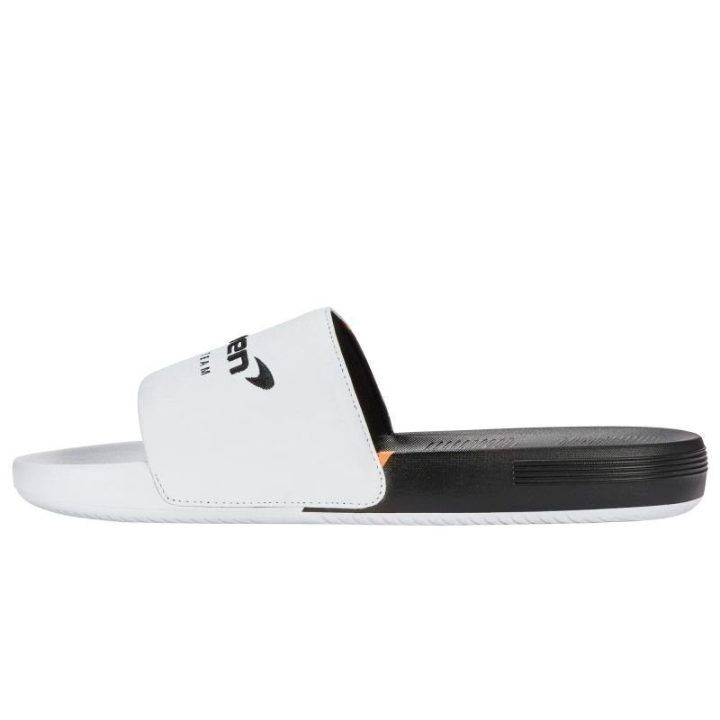 Vyriškos šlepetės K-Swiss Slide Sndl X McLaren, baltos ir juodos