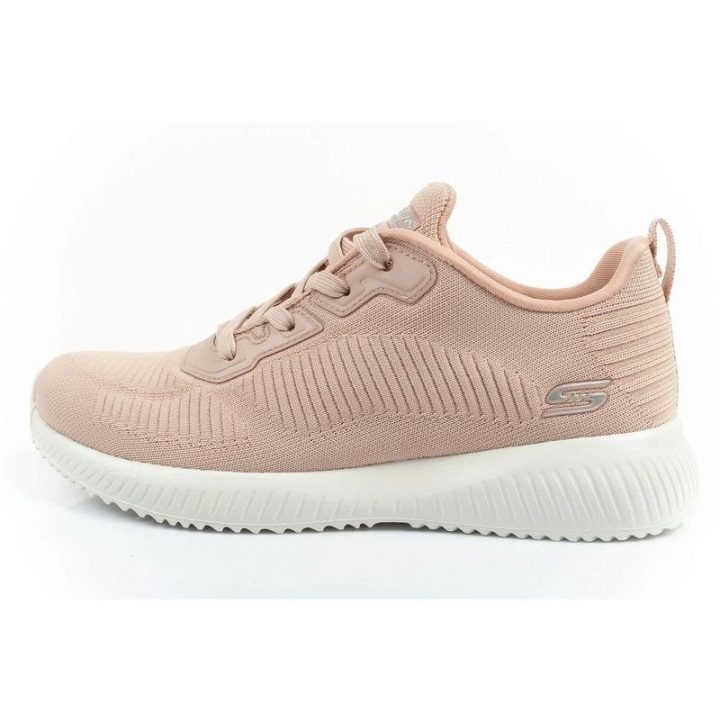 Moteriški sportbačiai Skechers Bobs Squad-Tough Talk, kūno spalvos