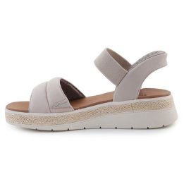 Moteriškos įspiriamos basutės Skechers BOBS Sun Ray, pilkai rusvos