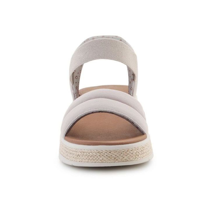 Moteriškos įspiriamos basutės Skechers BOBS Sun Ray, pilkai rusvos