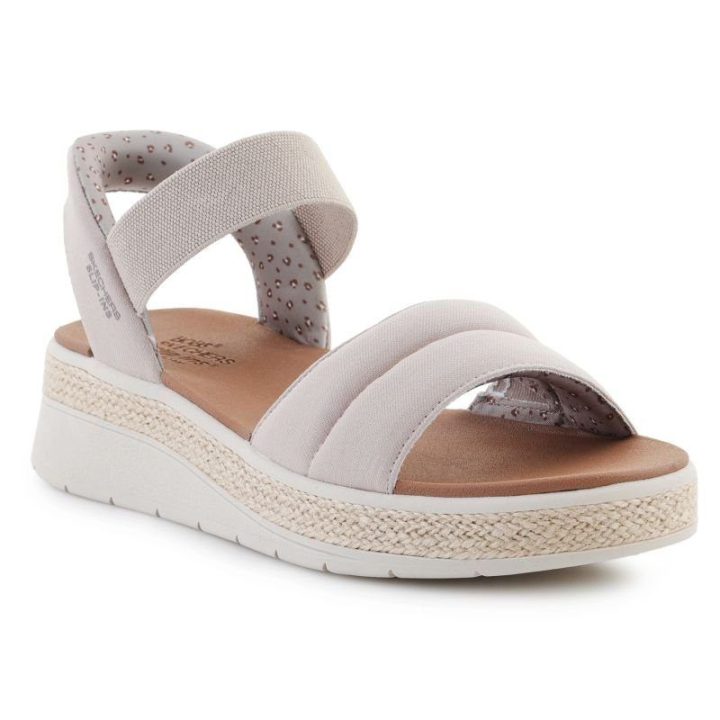 Moteriškos įspiriamos basutės Skechers BOBS Sun Ray, pilkai rusvos