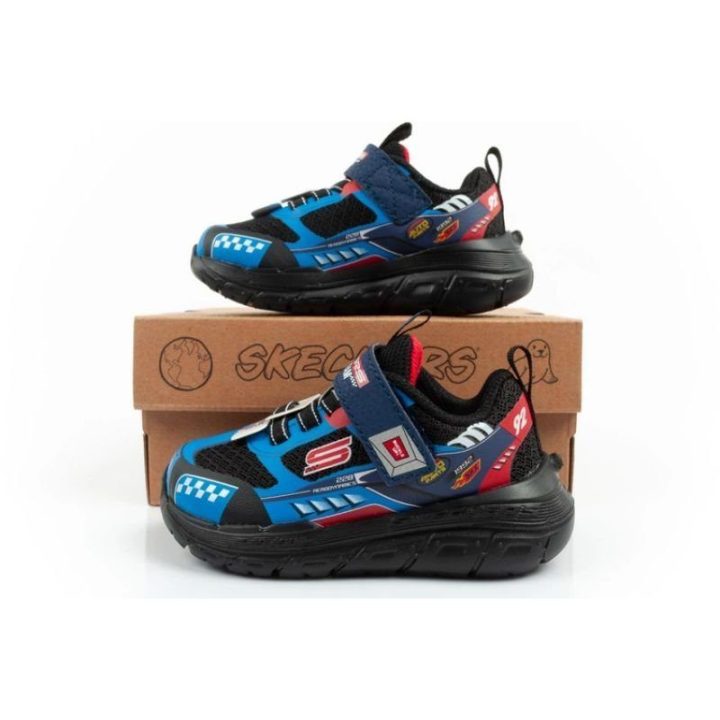Sportbačiai berniukams su lipukais Skechers Skech Tracks