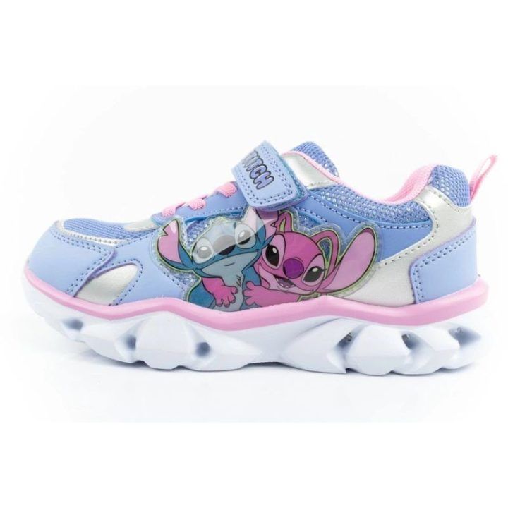 Vaikiški sportbačiai su lipuku ir LED Leomil Stitch