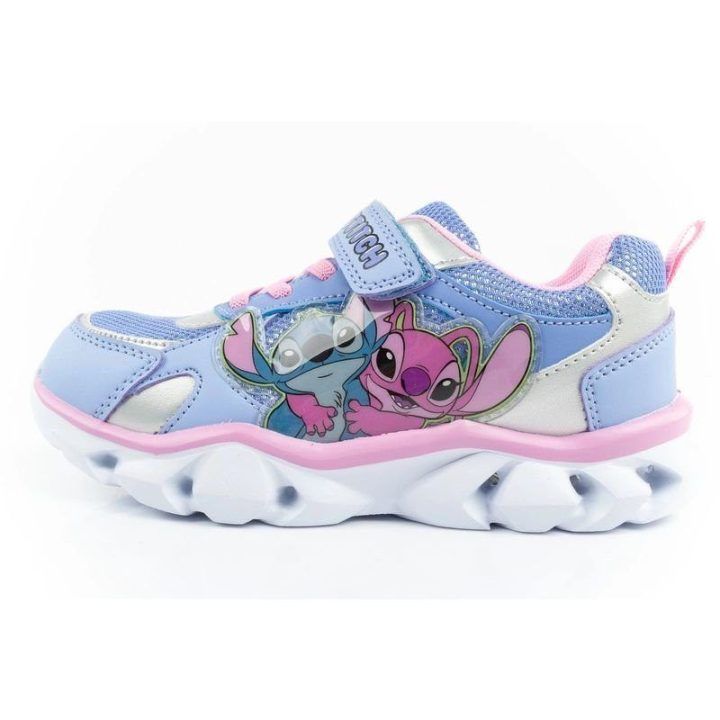 Vaikiški sportbačiai su lipuku ir LED Leomil Stitch