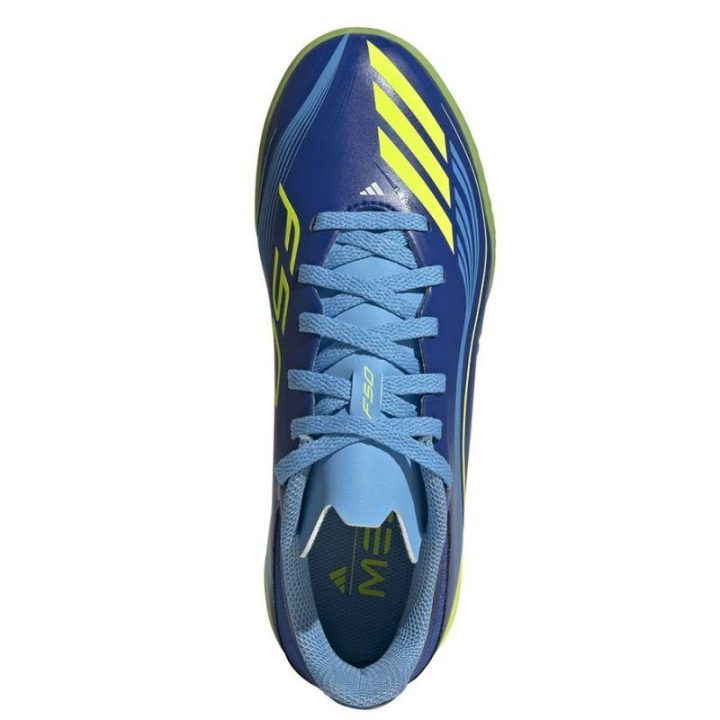 Vaikiški futbolo bateliai dirbtinei dangai adidas F50 Messi League