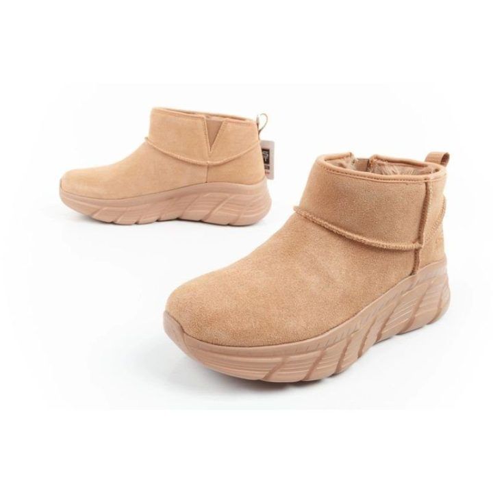 Moteriški pašiltinti aulinukai Skechers, rudi