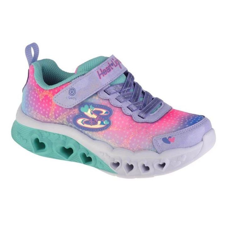 Sportbačiai mergaitėms Skechers Flutter Heart Lights, įvairiaspalviai