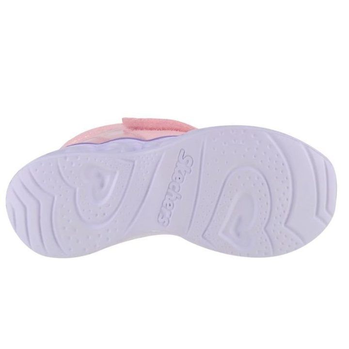 Žieminiai batai mergaitėms su lipukais Skechers, rožiniai