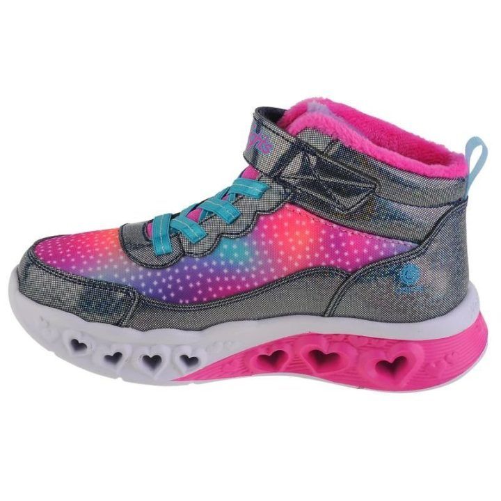 Sniego batai mergaitėms Skechers Flutter Heart Lights, įvairiaspalviai
