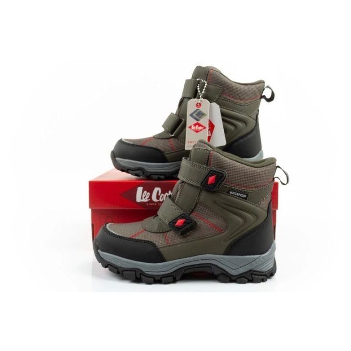 Pašiltinti sniego batai berniukams su lipukais Lee Cooper