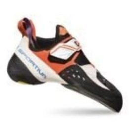 Moteriški laipiojimo bateliai La Sportiva Solution, balti ir oranžiniai