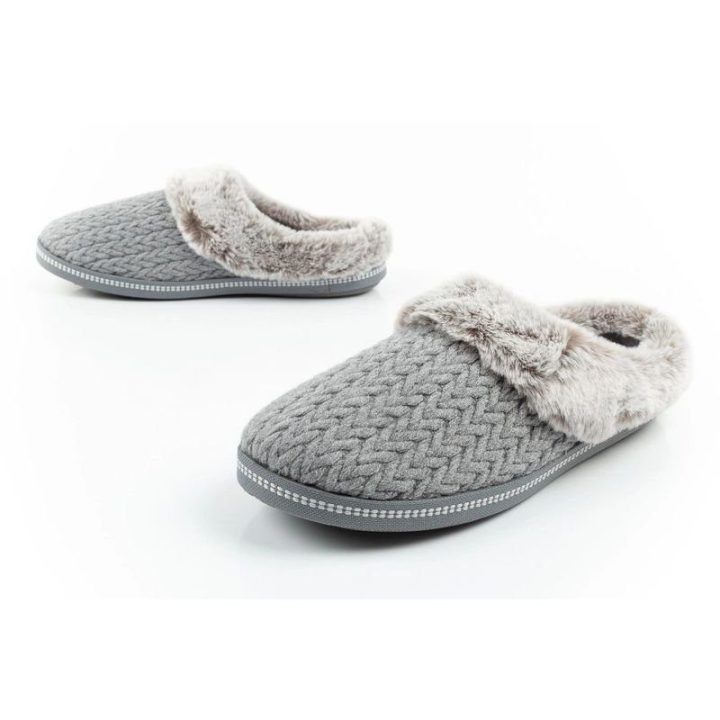 Moteriškos pašiltintos šlepetės Skechers Cozy Campfire