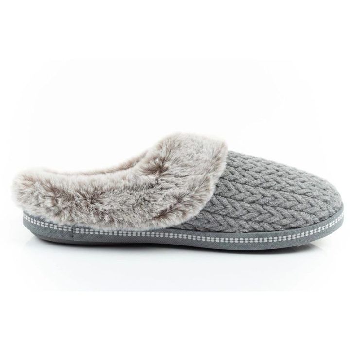 Moteriškos pašiltintos šlepetės Skechers Cozy Campfire