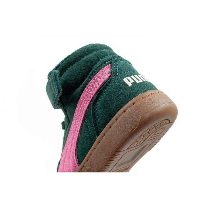 Žieminiai sportbačiai mergaitėms Puma Reb-L Mid, žali ir rožiniai