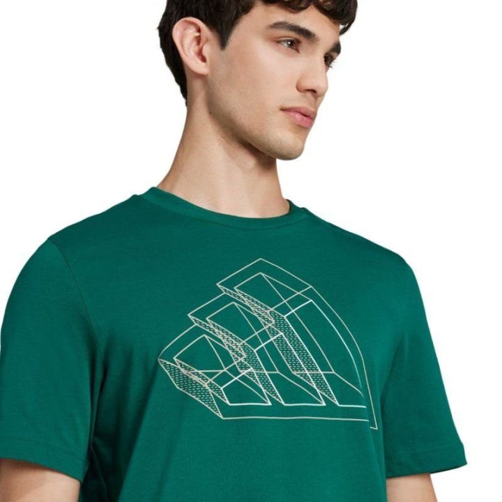 Vyriški medvilniniai marškinėliai adidas Tech Outline Graphic, žali