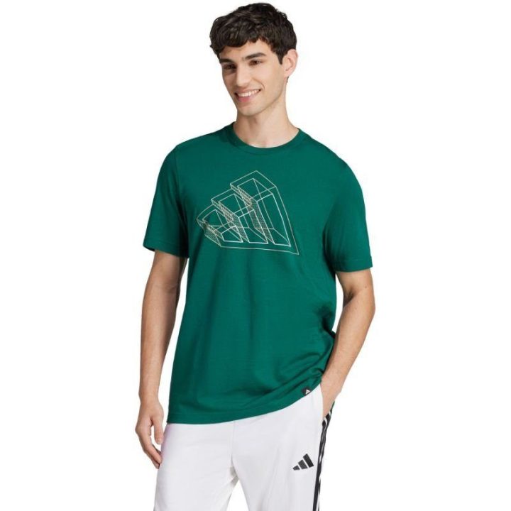 Vyriški medvilniniai marškinėliai adidas Tech Outline Graphic, žali