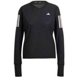 Moteriški bėgimo marškinėliai adidas Own The Run, juodi
