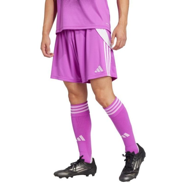 Vyriški futbolo šortai adidas Tiro 24, violetiniai
