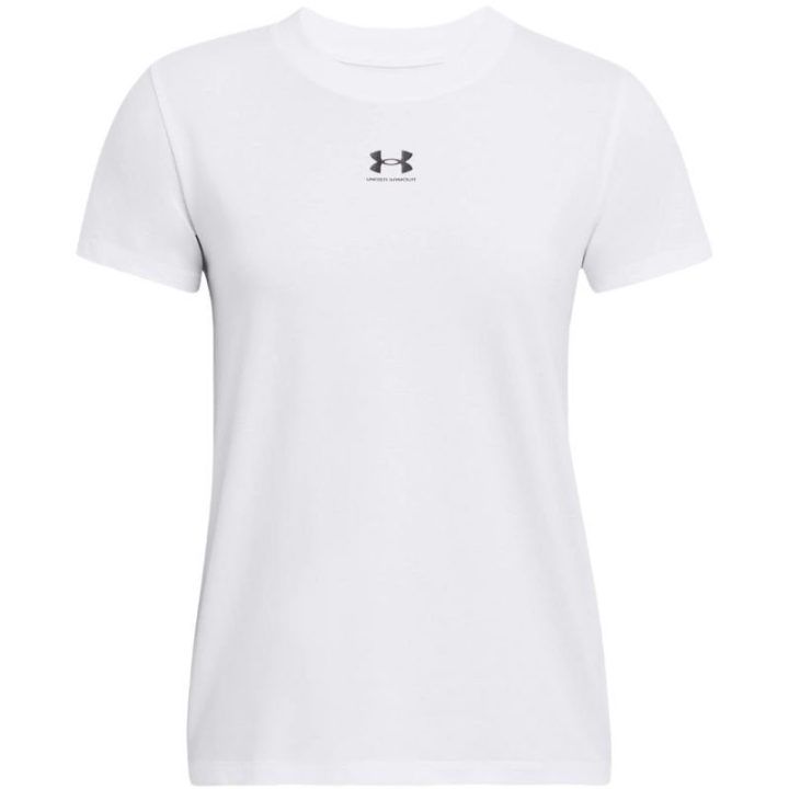 Moteriški medvilniniai marškinėliai Under Armour Rival Core, balti
