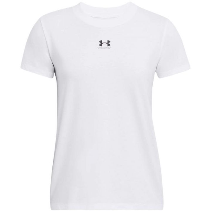 Moteriški medvilniniai marškinėliai Under Armour Rival Core, balti