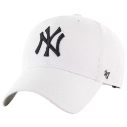 Kepurė su snapeliu 47 Brand MLB New York Yankees, balta