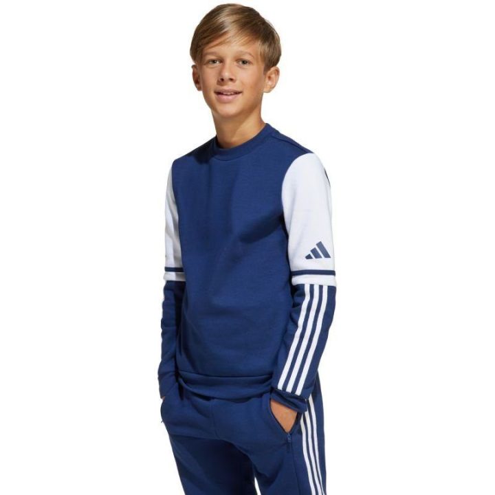 Vaikiškas medvilninis džemperis adidas Squadra 25, tamsiai mėlynas