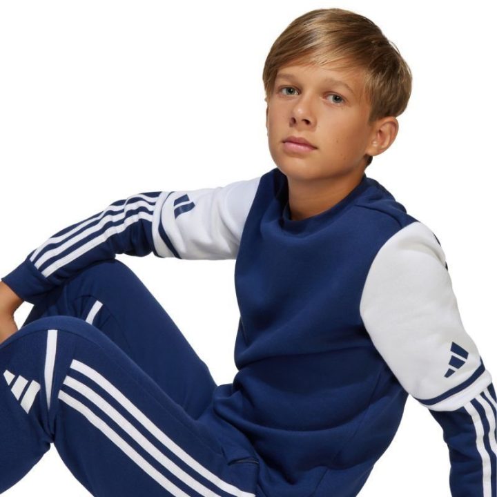 Vaikiškas medvilninis džemperis adidas Squadra 25, tamsiai mėlynas