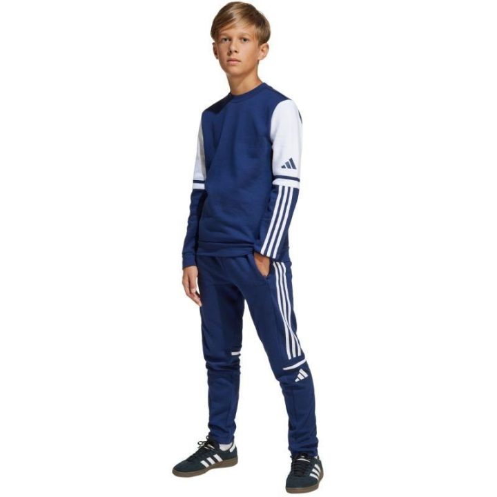 Vaikiškas medvilninis džemperis adidas Squadra 25, tamsiai mėlynas