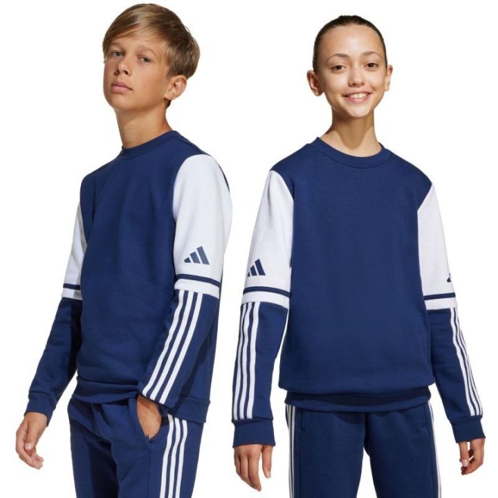 Vaikiškas medvilninis džemperis adidas Squadra 25, tamsiai mėlynas