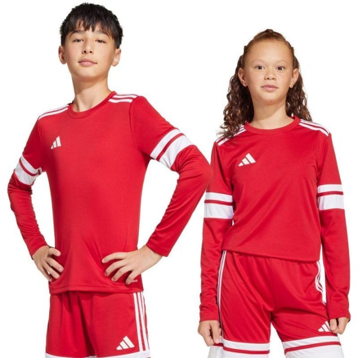 Vaikiški futbolo marškinėliai adidas Squadra 25, raudoni ir balti