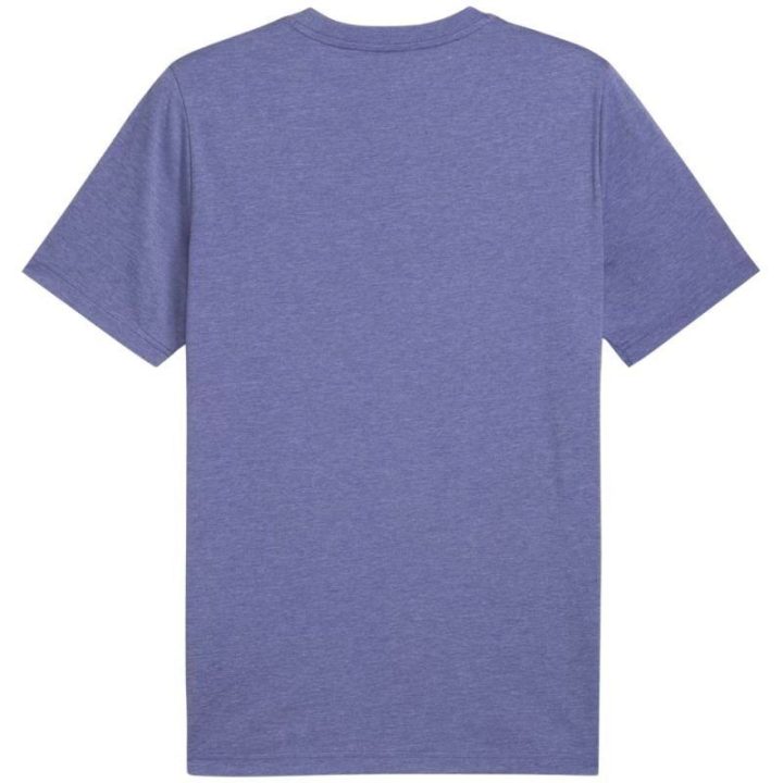 Vyriški marškinėliai su medvilne Puma ESS No.1 Logo, violetiniai